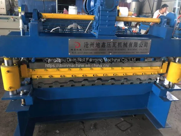 Roof Tile Trapezoidal Double Layer Roll Forming Making Machine for China photo-4