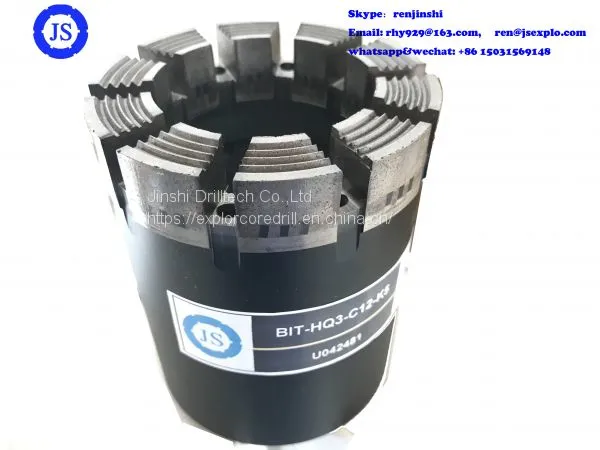 NQ Impregnated Diamond Bit V Ring Type Series 6 Bit 10 Waterways photo-5