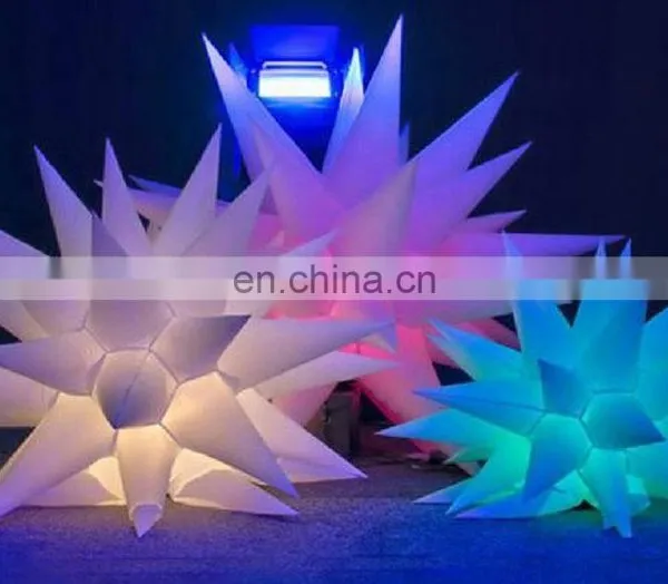 Luxurious Night Club Decoration Advertising Hanging Props RGB Color LED Light Inflatable Star photo-6