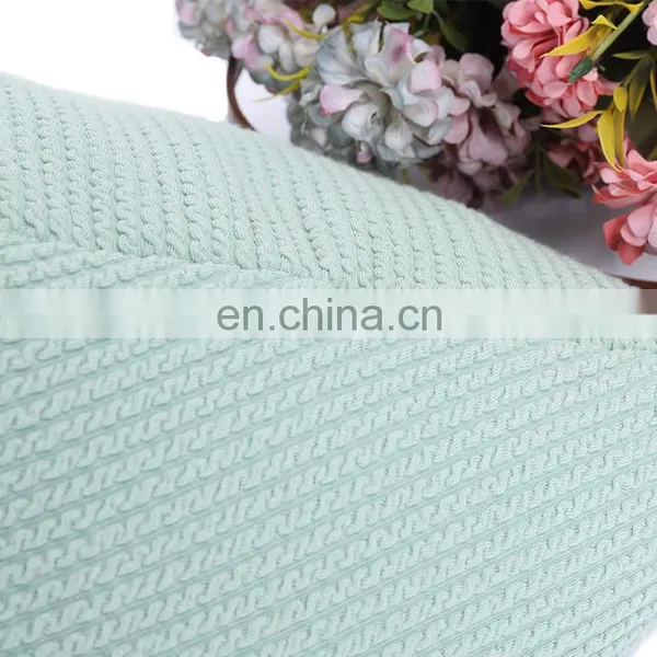 High Quality Plain Green Multi Functional Triangular Home Decorative Knitted Pillows Triangle Pillow for Sale photo-5