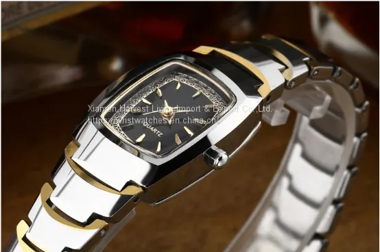 Wholesale Women's&Men's Fashion Quartz Tungsten Steel Lovers Wrist Watches photo-3
