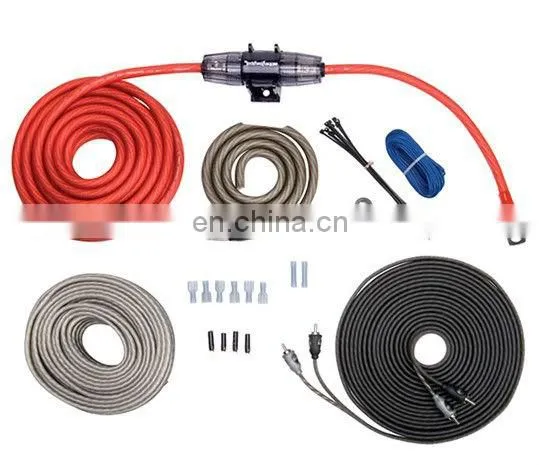 0 Gauge Amp Kit 5000W Car Amplifier Install Power & Ground Wire+More photo-5