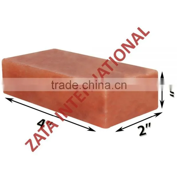 Himalayan Natural Crystal Rock Salt Tiles Plates Slabs Size 4" x 2" x 1" for BBQ Barbecue Cooking Searing Serving Grilling