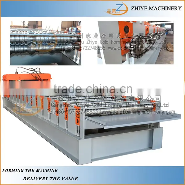 Roofing Sheet Tile Corrugating Iron Sheet Roll Forming Making Machine/Color Steel Roof Panel Forming Line photo-4