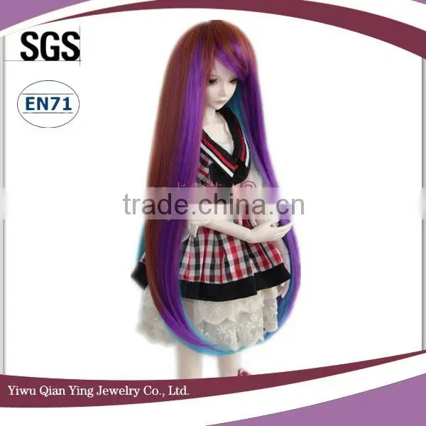 Wholesale Mixed Color Long Straight Beauty 1/3 Bjd Doll Wigs photo-3