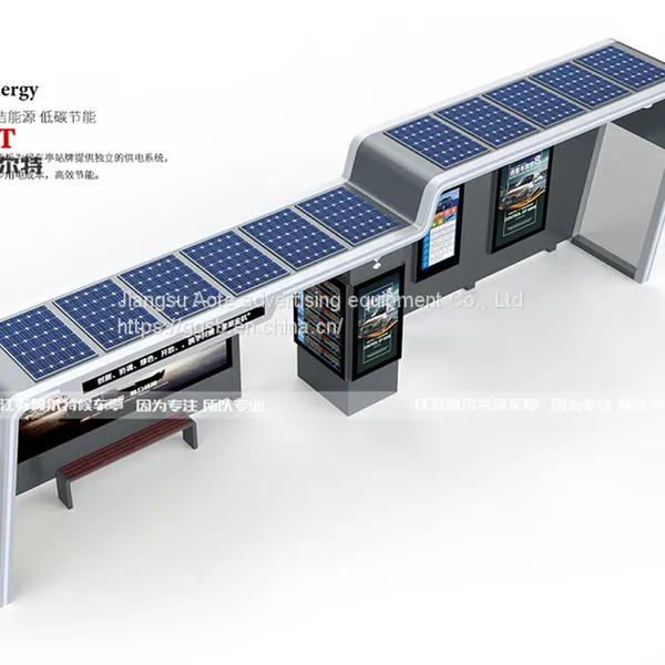 Manufacturer of Stainless Steel Bus Stop Billboard for LED Screen Bus Shelter in Scenic Spot photo-2