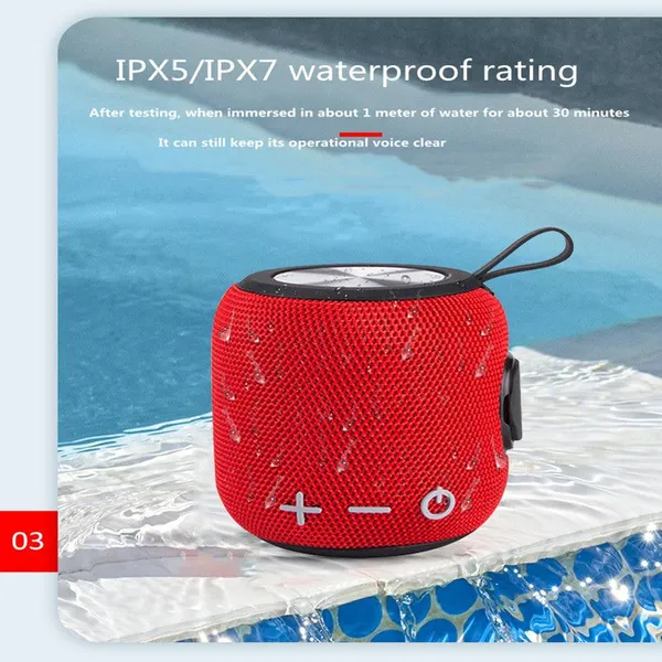 Portable Bluetooth Speaker Wireless Tone Drum Stereo Speaker