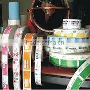 Customized roll label for auto machine