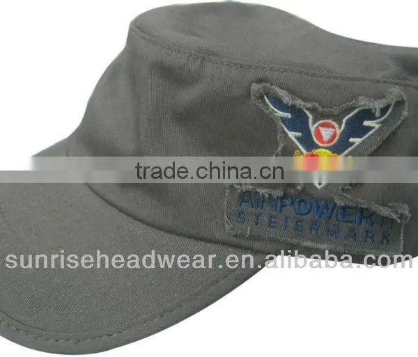 Washed Military Style Cap