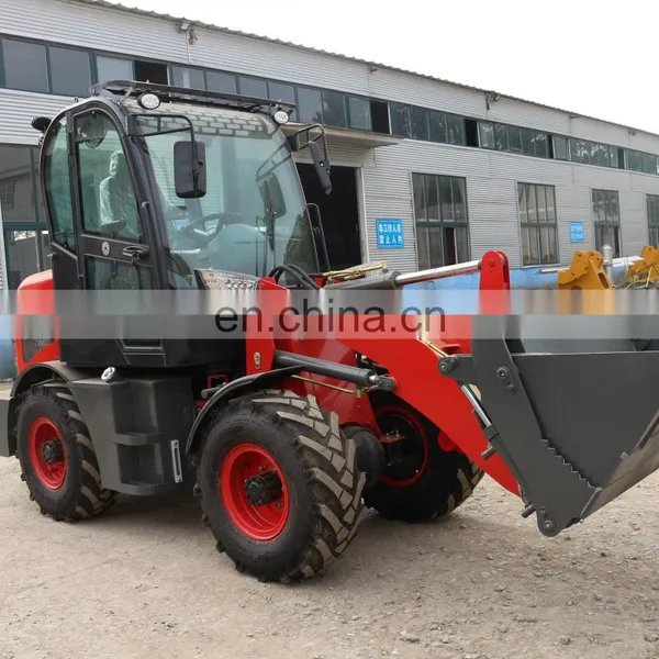ZL08 4X4 Wheel Drive CE NEW Design 0.8ton Front Wheel Loader 908/joystick/quick Hitch Front Wheel Loader photo-2