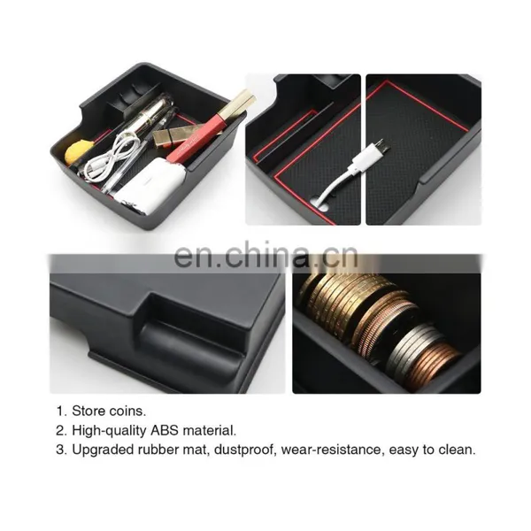 For 2020+ XCeed SUV Car Accessories Center Console Organizer Tray Armrest Storage Box ABS Non-Slip Insert Tray photo-3