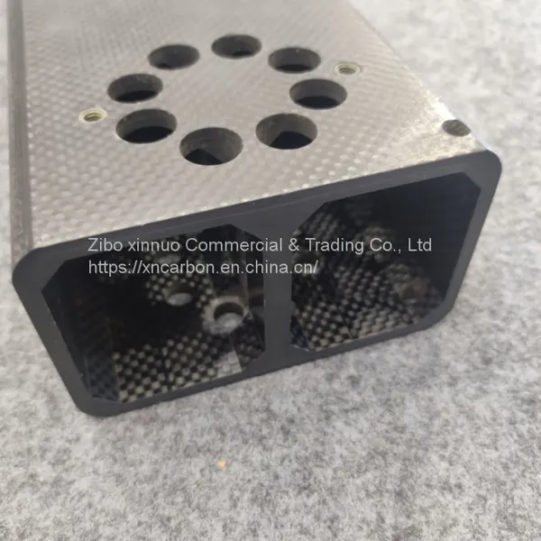 CNC Cutting High Stiff Light Weight Square Carbon Fiber Tube for Robot Arm photo-3