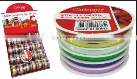 Wholesale Metallic Ribbon for Graduation Party, pp Ribbon,polyester Satin Ribbon Bow photo-4