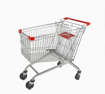 Wholesale 80L Metal Shopping Trolley With Safety Belt for Supermarket photo-2