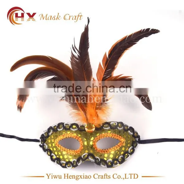 Wholesale Plain Masquerade Mask Carnival Feather Mask