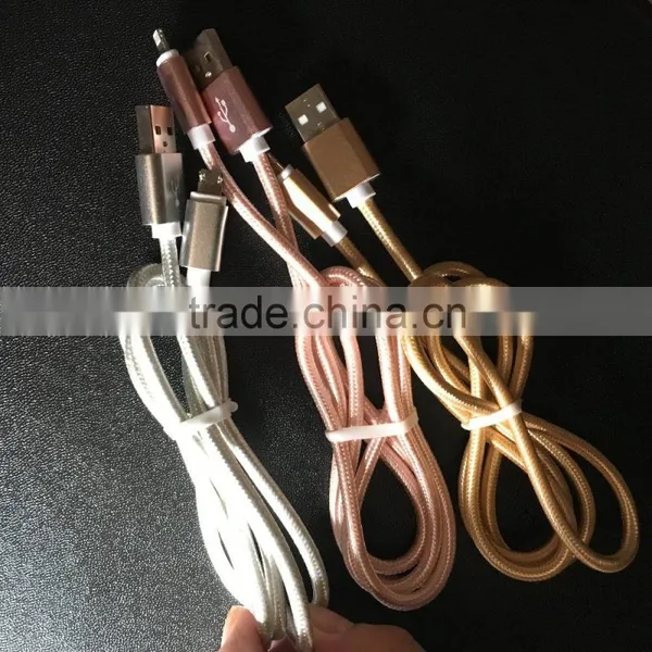 2016 New Arrival Multi-purpose Usb Cable LM Usb Cable 2in1 Usb Cable One Port for Iphone and Android