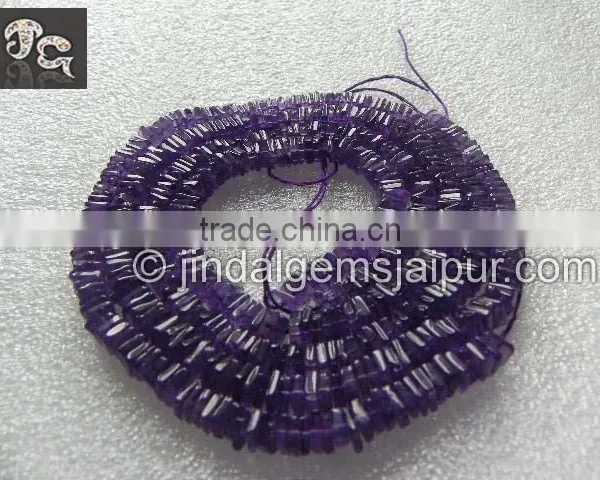 Wholesale Natural African Amethyst Smooth Heishi Square Beads