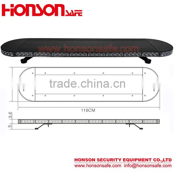Full Aluminum Profile Ultrathin Police Car Emergency LED Warning Light Bar HS-4143 photo-2