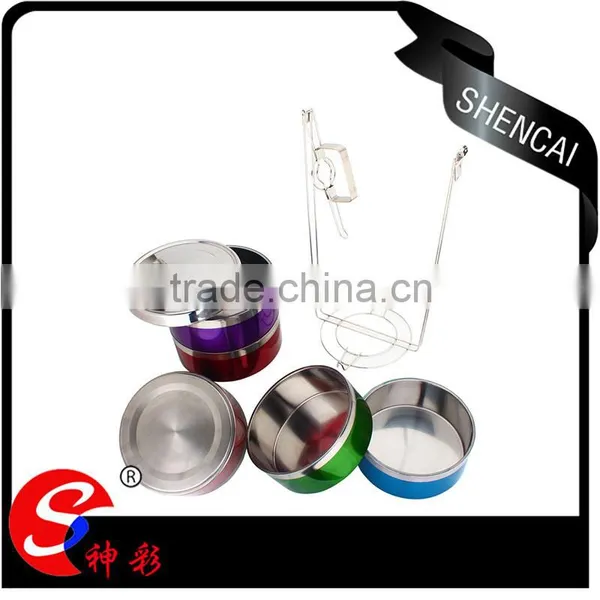 Caitang Stainless Steel Hot Food Thermal Carrier Box/ Tiffin Lunch Box/ Portable Hand Pot photo-4