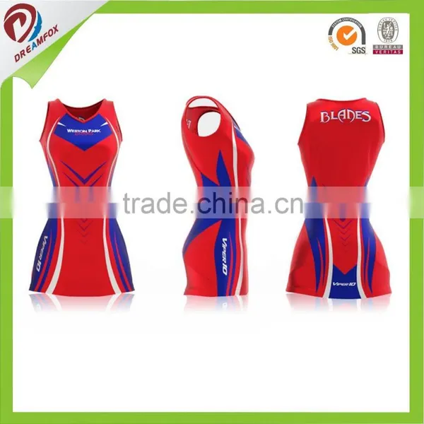 Top Quality Dry Fit Custom Sublimation Netball Uniforms Quality Choice photo-2