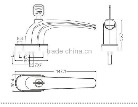 Window Handle With Lock photo-2