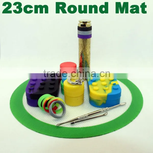 Heat Resistant FDA Dab Mats Oil Concentrate Container Jar Non-stick Silicone Mats Custom Silicone Mat for Vaporizer Wax Vaping photo-2