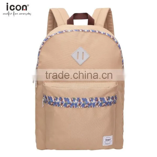 600D Polyester Backpack With Colorful Camouflage Zipper photo-3