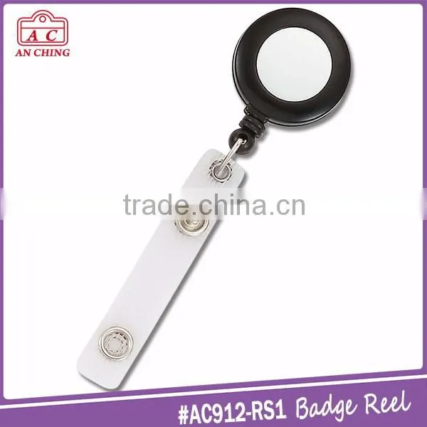 Retractable Badge Steel or Nylon Cord Reel With Swivel Clip Clip photo-3