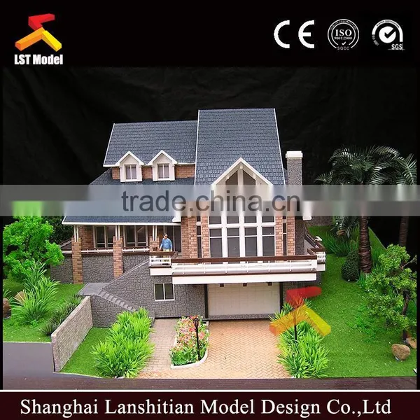 3d Maquette Separated Villa Miniature Building Model Scale photo-2
