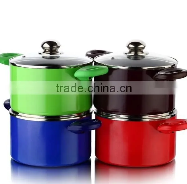 Large Non-stick Ceramic Cooking Pot Aluminum Stock Pot photo-2
