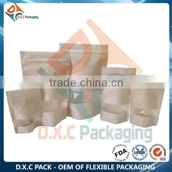 Custom Design Rice Paper Stand Up Pouch With Window photo-2