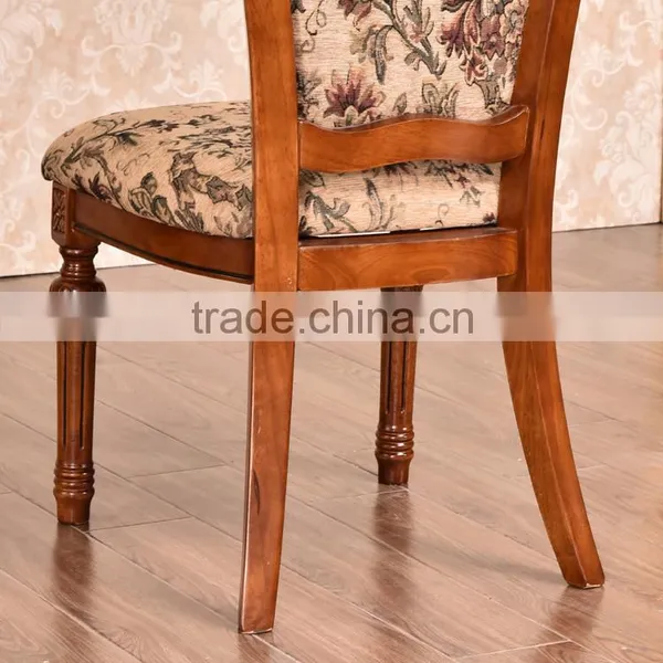 Restaurant Neoclassical Chinese Antique Wood Hand Carved Back Chair photo-5