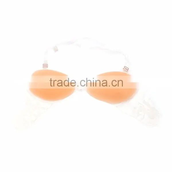 OEM Customized Cheap Nude Silicone Clear Back Strap Bra Cup photo-2