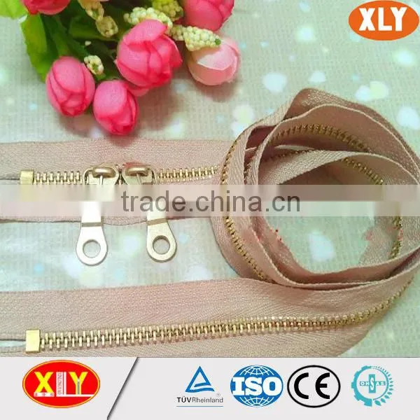 Two Way Open End Metal Zipper and Double Sliders Metal Zipper photo-5