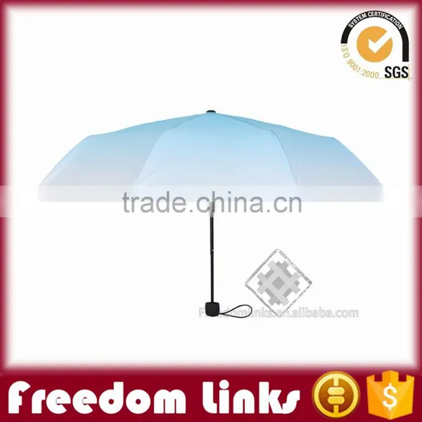 21 Inch Sky Blue 3 Fold Umbrella photo-2