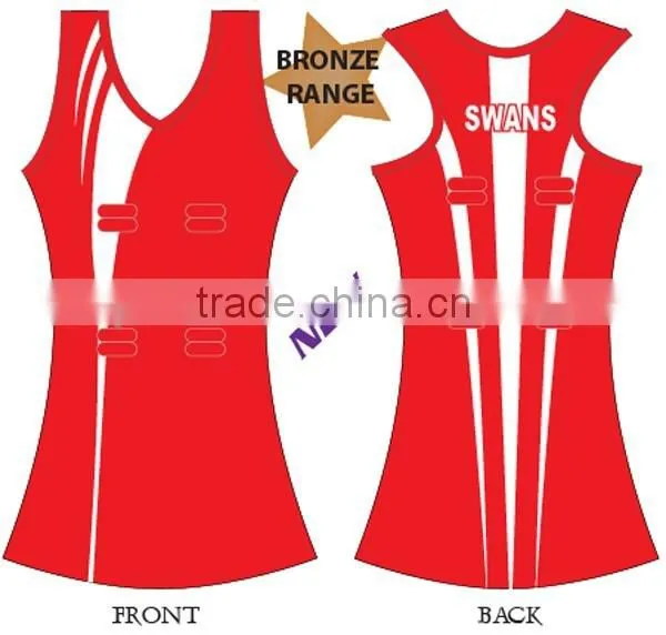 Yellow Color Beautiful Netball Dress Professional Manufacturer photo-2