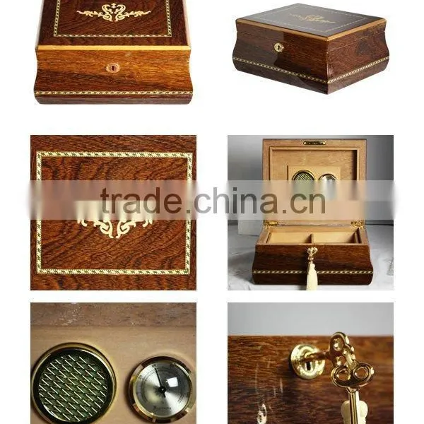 Luxury Gloss Wooden Cabinet Shape Humidor, Accept OEM photo-2