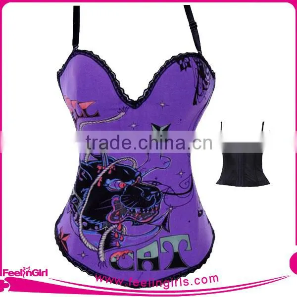 Cheap Steel Boned Zipper Waist Training Trainer Corsets photo-6