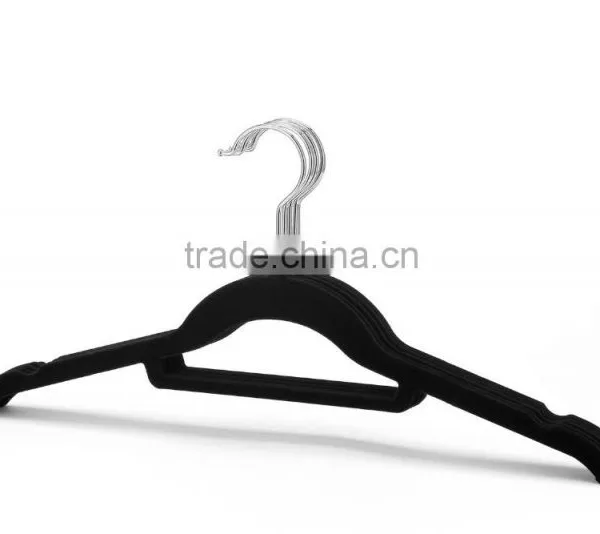Flocked Plastic Short Clothes Hanger photo-2