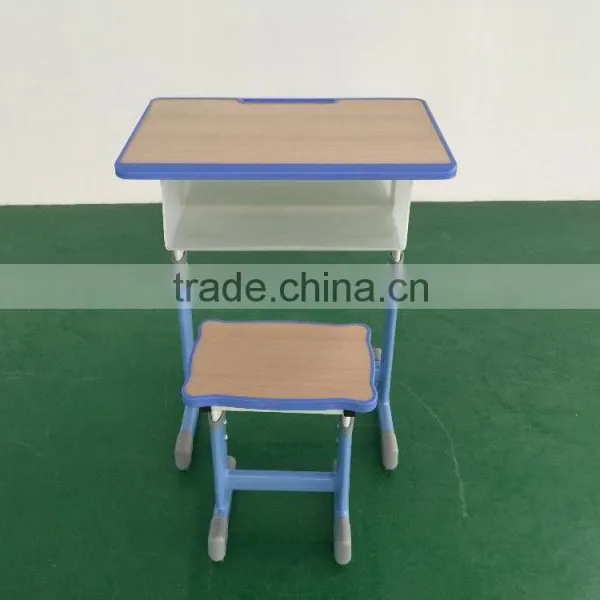 Adjustable School Desk and Chair School Furniture School Desk With Bench HXZY045 photo-5