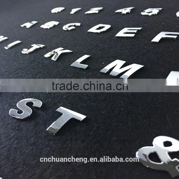 High Discount Quality Cheap Chrome Metal Car Badge Letters for Car Emblem,car Emblems and Letters,Chrome Car Logo photo-2