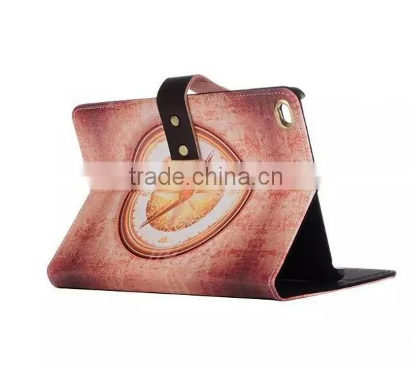 Retro Colorful Painting Flip Standing Pu Leather Case For IPad Pro With Sleeping Function photo-4