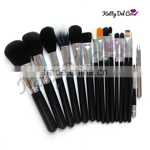 Synthetic Hair Oem Logo Makeup Brush for Beauty Gold Silver Color Supplier's Choice photo-2