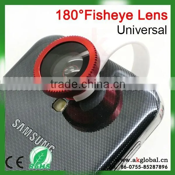 Universal Clip 180 Degree Fisheye Lens for Most Cellphone Mini Camera Lens for Samsung Galaxy s4 photo-2