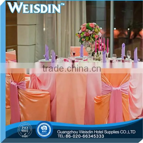 Hot Sale Weddingtable Cover Overlay Backdrop Sash Table Skirt Band Buckle Napkin Ring Charger Plate Wholesale Chair Cover photo-2