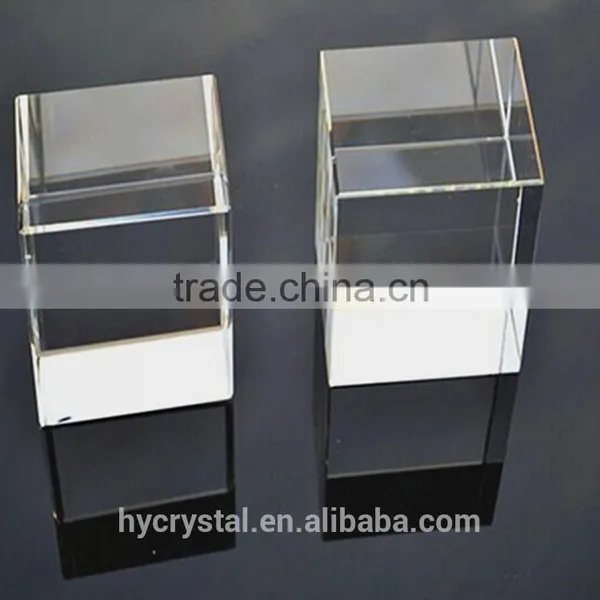 Transparent Decorative Glass Blocks Laser Etched Grs Engraving Crystal Block photo-4