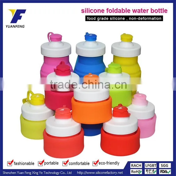 BPA Free Silicone Sports Water Bottle Wholesale photo-6