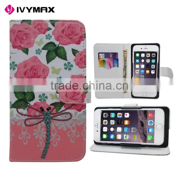Universal Smart Phone Wallet Style Leather Case for Iphone 7