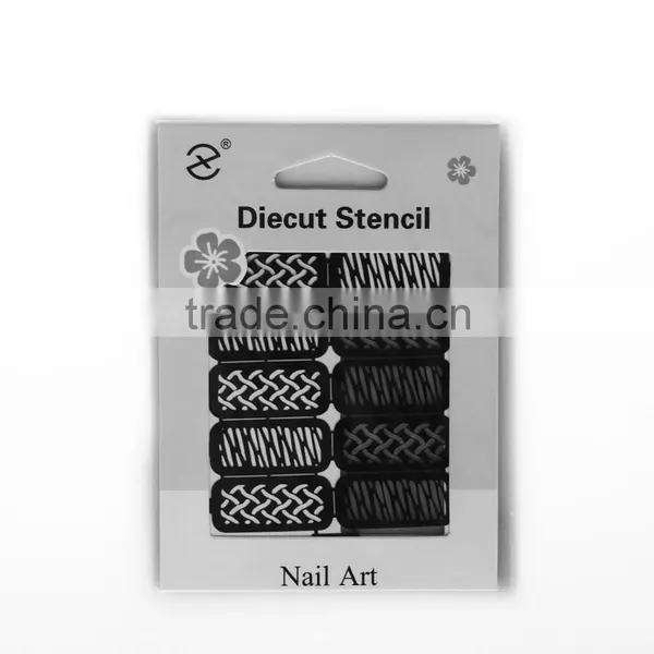 Fashion French Manicure Nail Art Design Tips Nail Sticker DIY Stencil photo-3