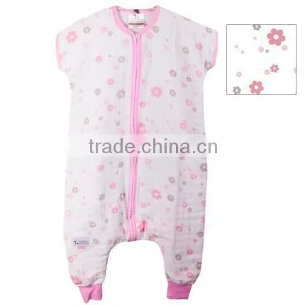 Wholesale100% Cotton Muslin Baby Sleeing Bag Anti-kicking Bag Spring and Summer photo-5
